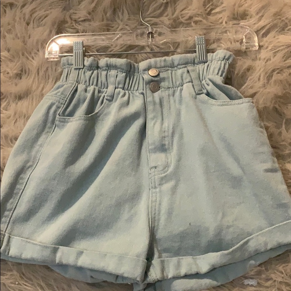 blue blush shorts